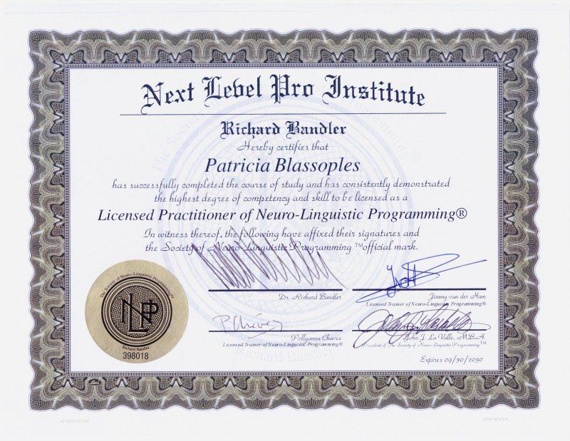 NLP Practitioner Certificate