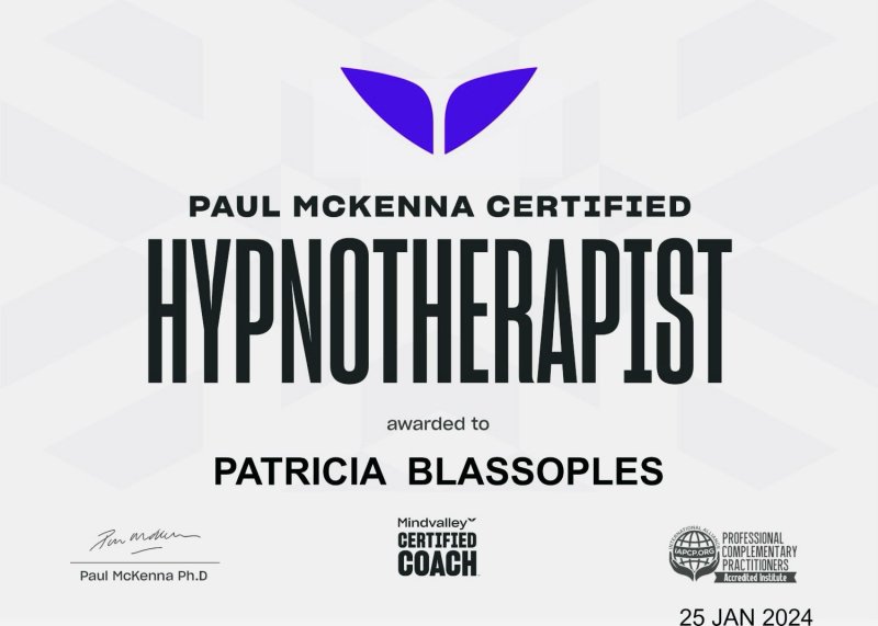 Paul McKenna Certified Hypnotherapist